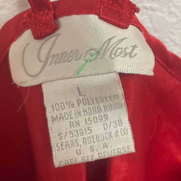 Inner Most Red Embroidered Tank Top LARGE - Picture 3 of 4